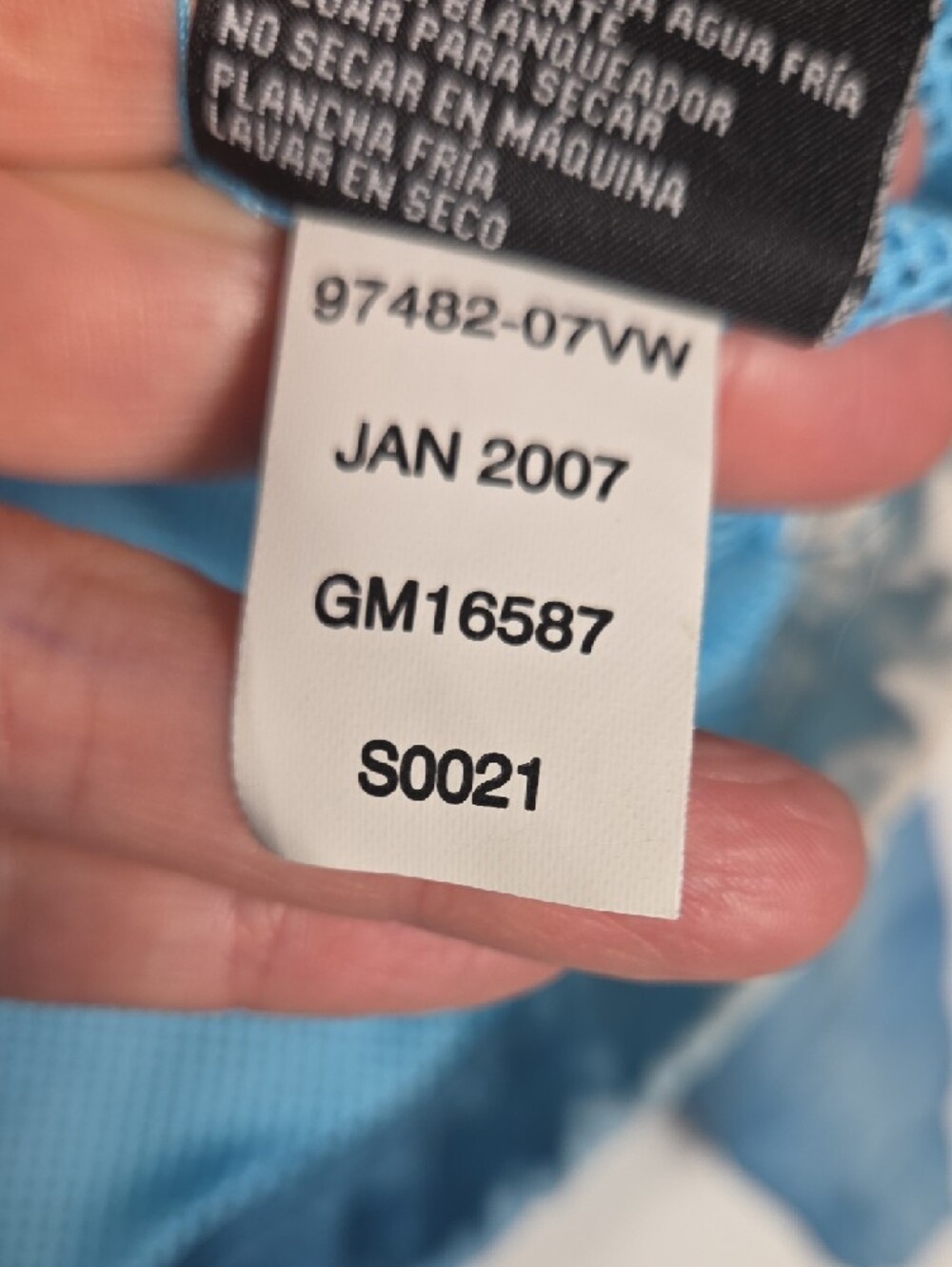 Harley-Davidson Y2K womens Ombre Light Blue and White Hooded Rain Jacket Size L - Picture 5 of 5